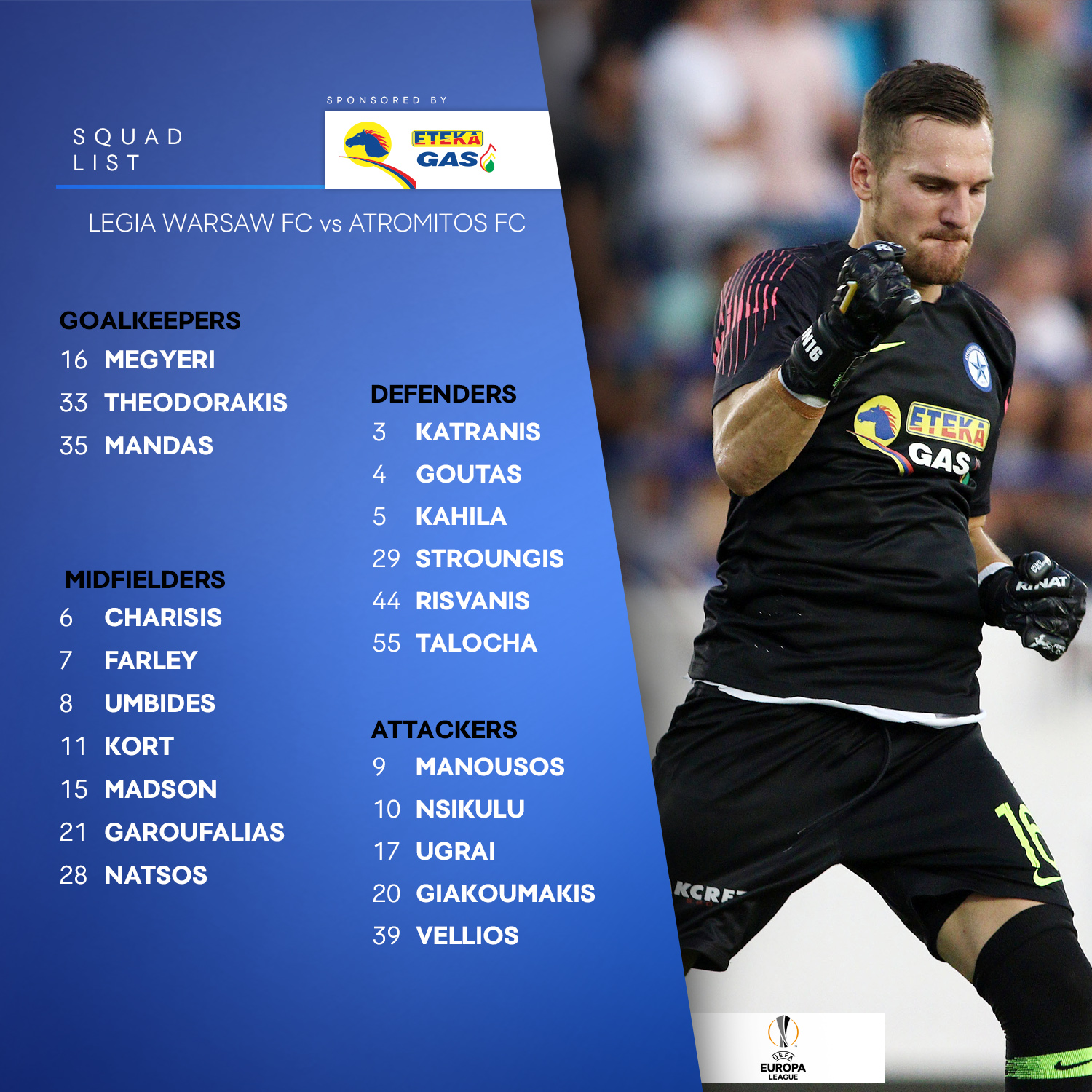 list legia atromitos