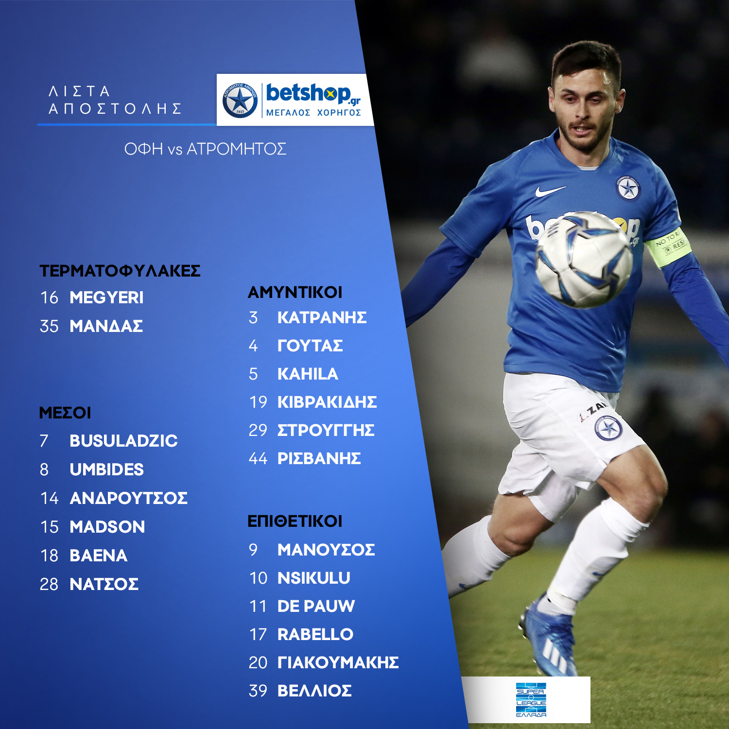 list ofi atromitos