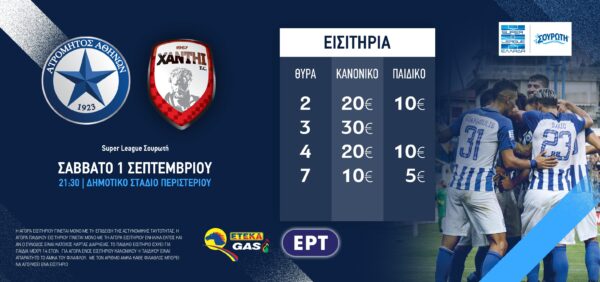 Η πώληση εισιτηρίων ανήμερα του Ατρόμητος-Ξάνθη