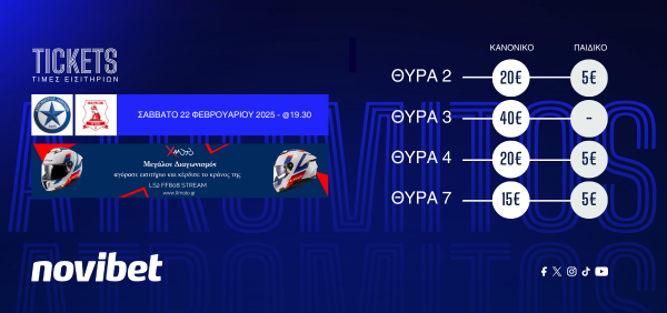 Τα εισιτήρια για την αναμέτρηση κόντρα στον Πανσερραϊκό – Μεγάλος διαγωνισμός από την X Moto